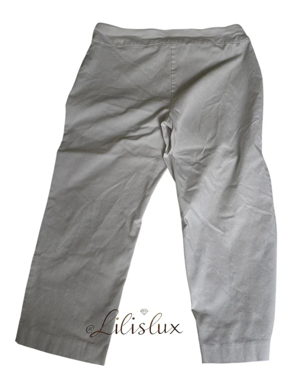JM Collection Women's Pull-On Capri Tummy-Control Pants Size Large